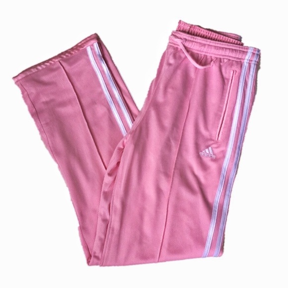 baby pink adidas track pants